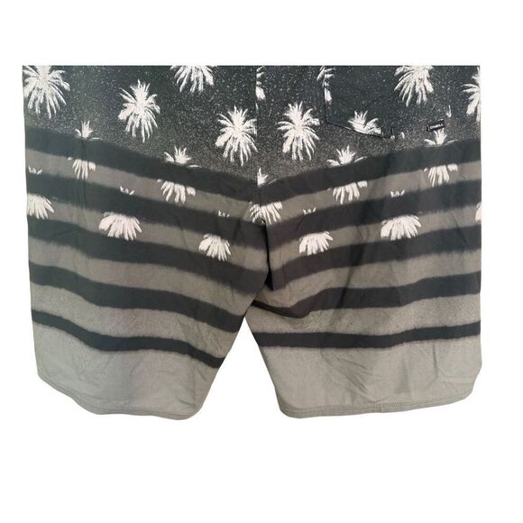 O’Neill Men’s Hyperfreak Heat Block Striped Black Gray Swim Boardshorts 42 - Picture 15 of 15